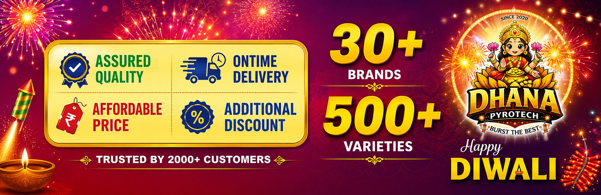 Dhana Pyrotech crackers collection