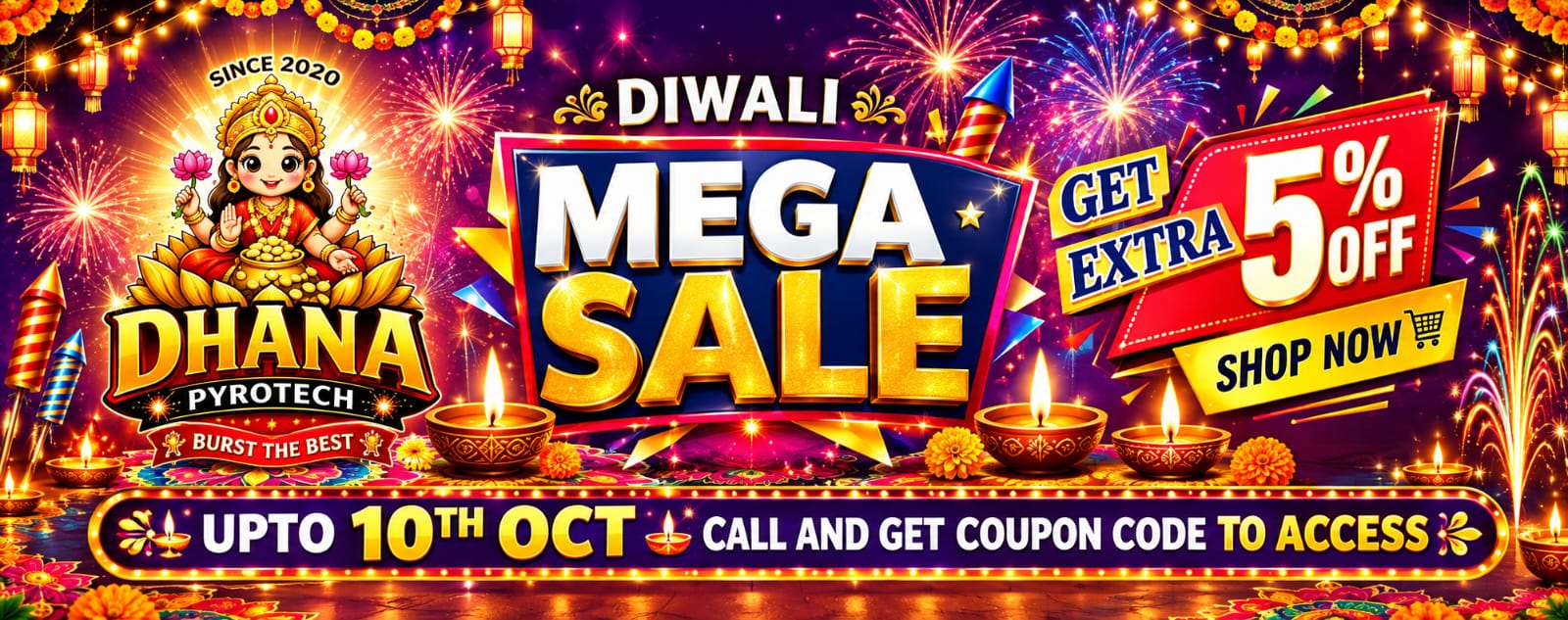 Dhana Pyrotech festive fireworks