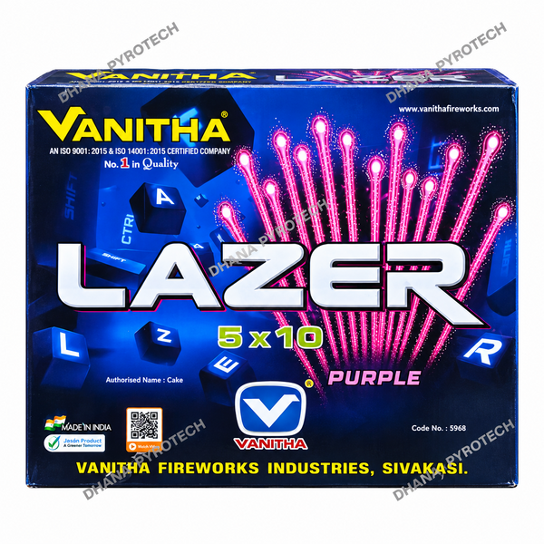5 x 10 Laser Purple