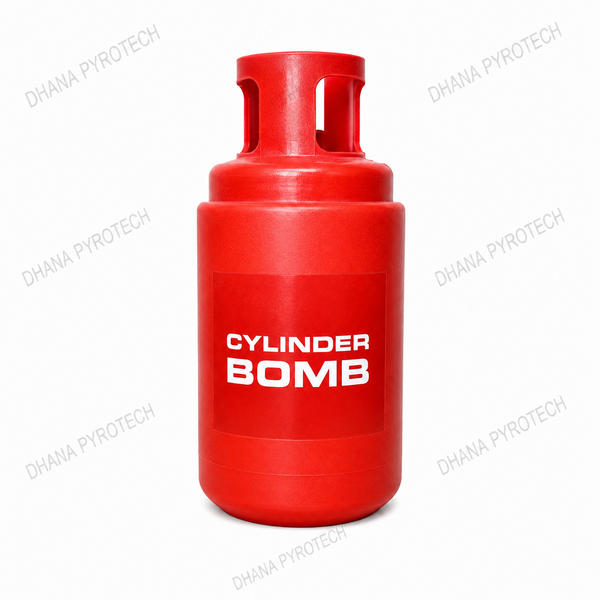 Red Cylinder Bomb (3 colour Smoke with Bomb)
